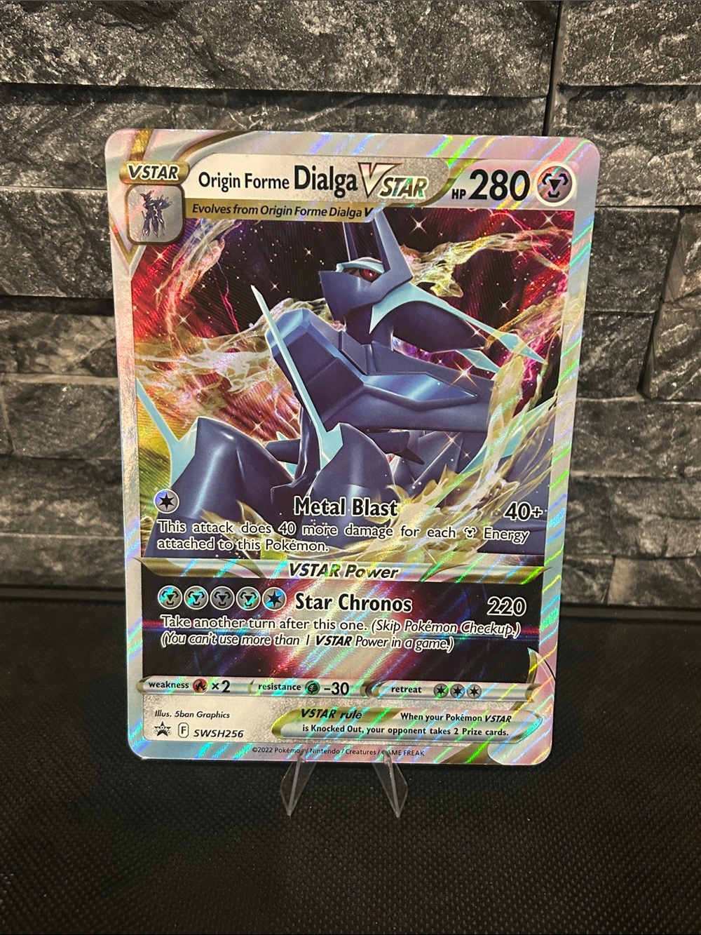Pokemon Origin Forme Dialga VSTAR SWSH256 Black Star Promo JUMBO Card M/NM